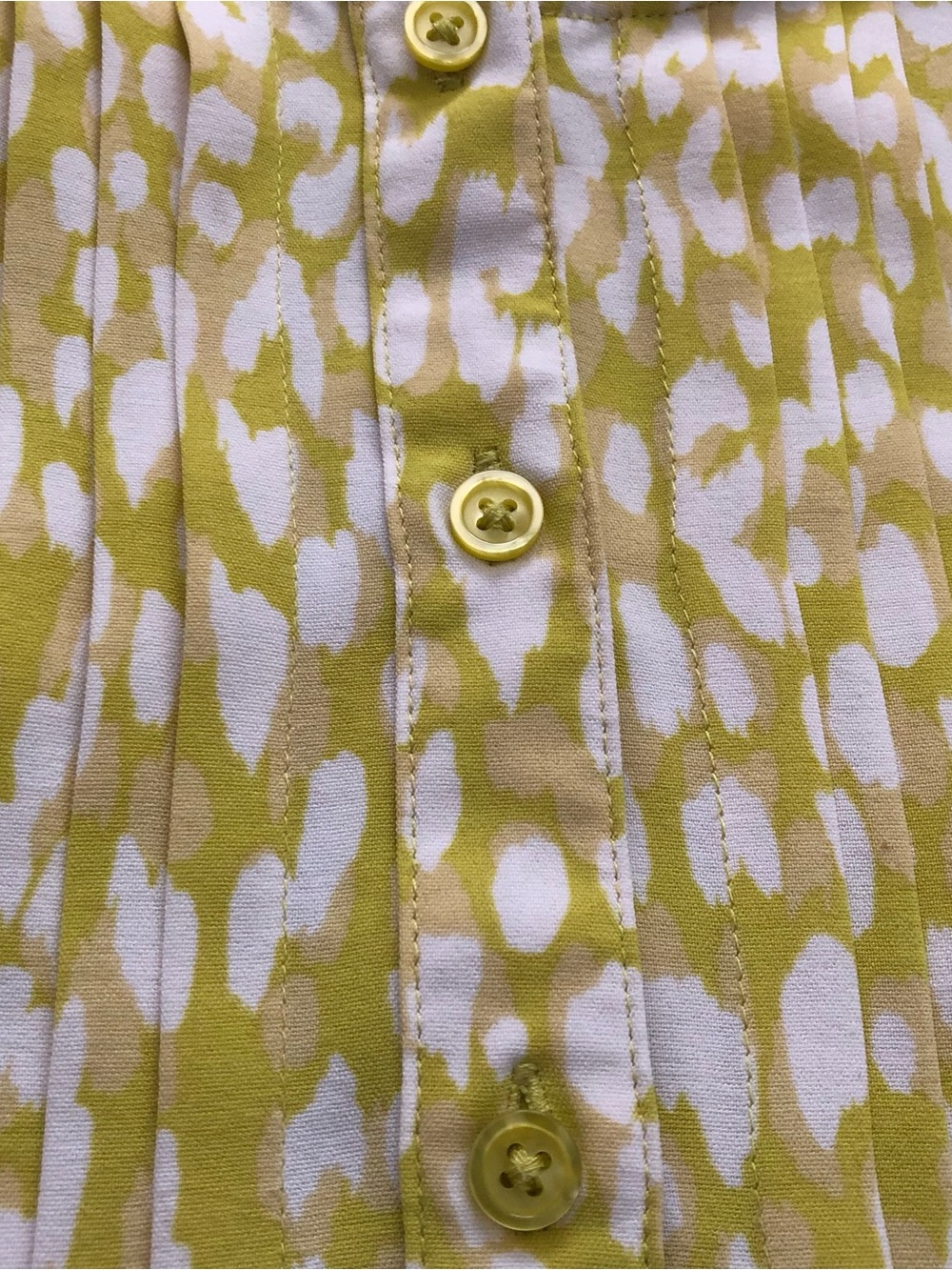 Who What Wear Yellow Printed Long Sleeve Tiered Dress - Picture 7 of 10